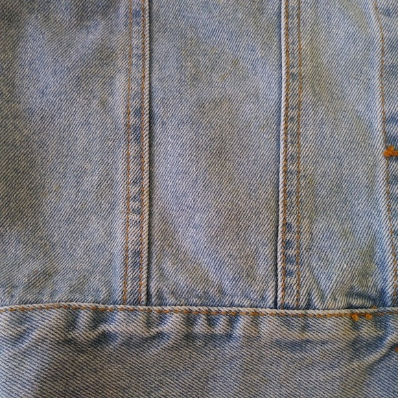 SOLD!!  VTG 80s 90s BILL BLASS Denim Velvet Vest - Picture 7 of 8